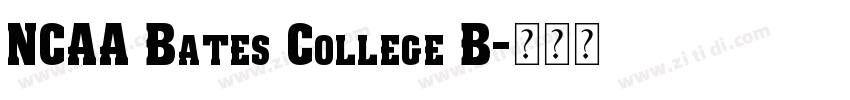 NCAA Bates College B字体转换